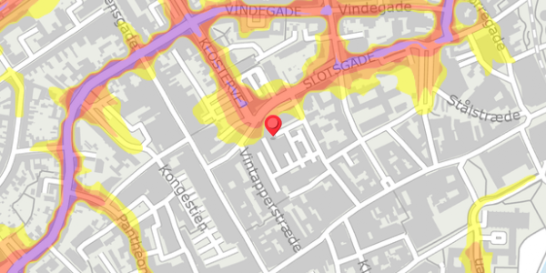 Trafikstøjkort på Slotsgade 18B, . , 5000 Odense C