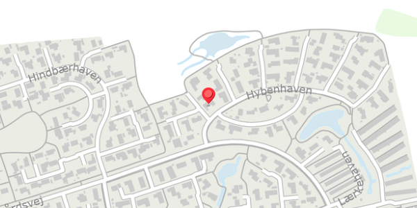 Trafikstøjkort på Hybenhaven 21, 8520 Lystrup