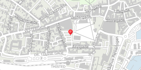Trafikstøjkort på Frederiks Torv 1, 7700 Thisted