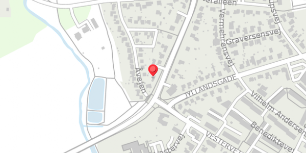 Trafikstøjkort på Åvejen 19A, 4100 Ringsted