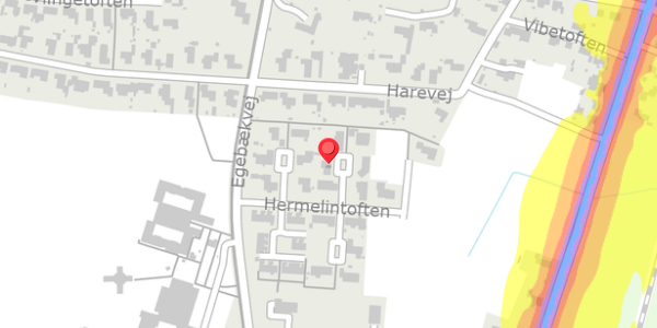 Trafikstøjkort på Hermelintoften 15, . , 6760 Ribe