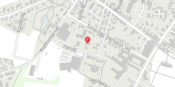 Trafikstøjkort på Halvej 13, 9830 Tårs