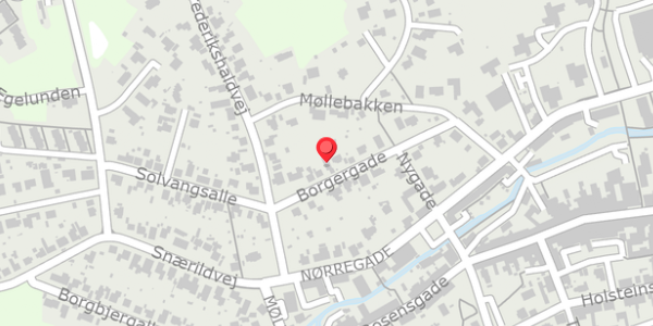 Trafikstøjkort på Borgergade 10, 8300 Odder