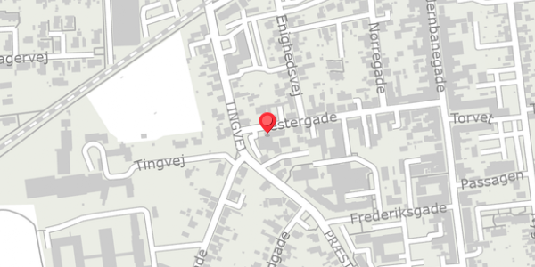 Trafikstøjkort på Vestergade 29, 4690 Haslev
