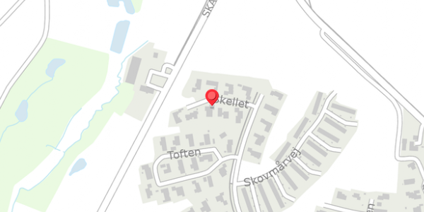 Trafikstøjkort på Skellet 5, . , 8382 Hinnerup