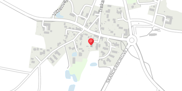 Trafikstøjkort på Vittenvej 3B, . , 8382 Hinnerup