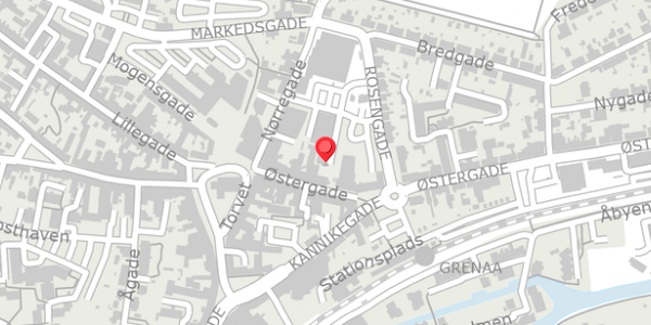 Trafikstøjkort på Rosengade 1B, . , 8500 Grenaa