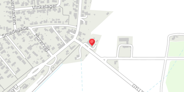Trafikstøjkort på Gyllingvej 1A, 8300 Odder