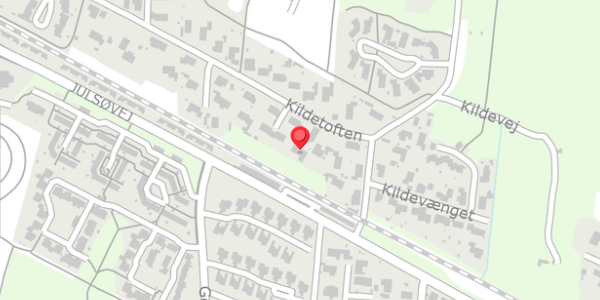 Trafikstøjkort på Kildetoften 5B, 8600 Silkeborg