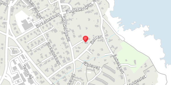 Trafikstøjkort på Søndergade 43B, . , 3770 Allinge