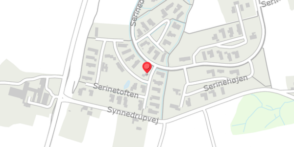 Trafikstøjkort på Serinetoften 65, 8340 Malling