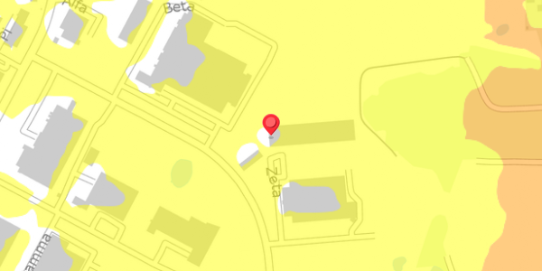Trafikstøjkort på Beta 5, 8382 Hinnerup