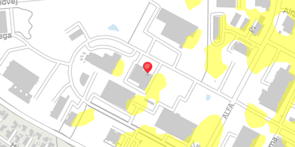 Trafikstøjkort på Omega 14, . , 8382 Hinnerup