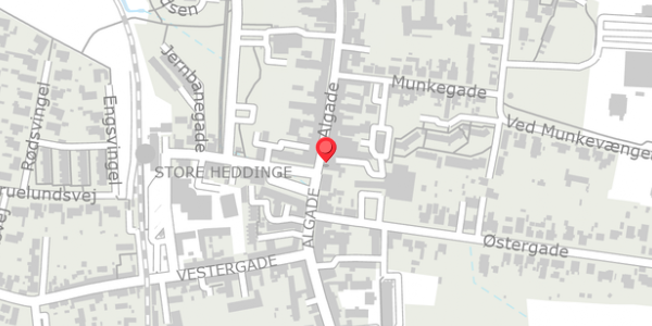 Trafikstøjkort på Algade 10, 4660 Store Heddinge