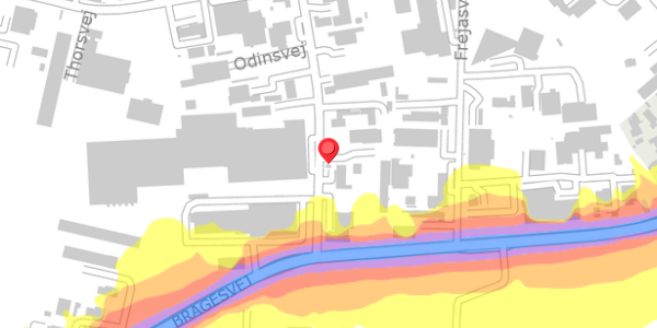 Trafikstøjkort på Odinsvej 31, . , 4100 Ringsted