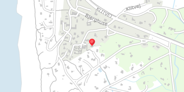 Trafikstøjkort på Bjerghuse 8, 6990 Ulfborg