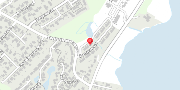Trafikstøjkort på Bragesvej 21, 8600 Silkeborg
