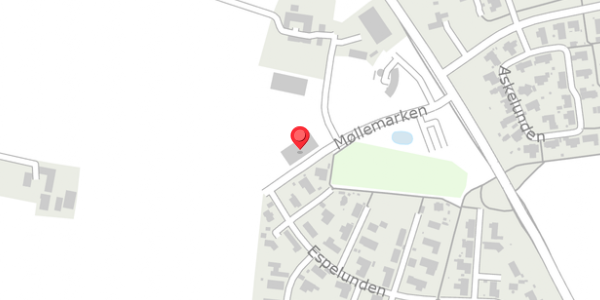 Trafikstøjkort på Møllemarken 12, 8300 Odder