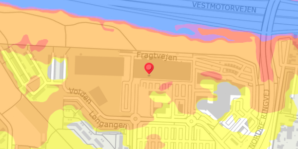 Trafikstøjkort på Klosterkrogen 6, 4100 Ringsted