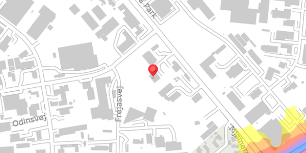 Trafikstøjkort på Haslevvej 22B, 4100 Ringsted