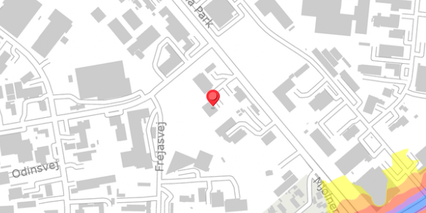 Trafikstøjkort på Haslevvej 22C, 4100 Ringsted