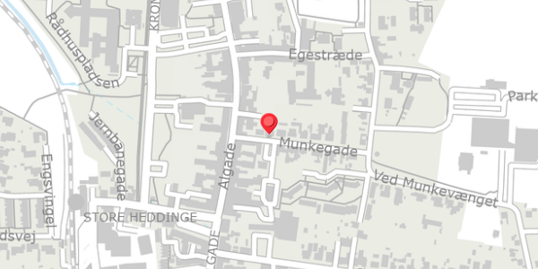 Trafikstøjkort på Munkegade 3, . , 4660 Store Heddinge