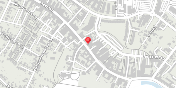 Trafikstøjkort på Algade 71B, 4760 Vordingborg