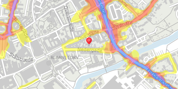 Trafikstøjkort på Overgade 41C, . , 5000 Odense C
