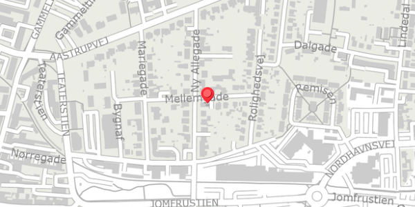 Trafikstøjkort på Mellemgade 8A, 6100 Haderslev
