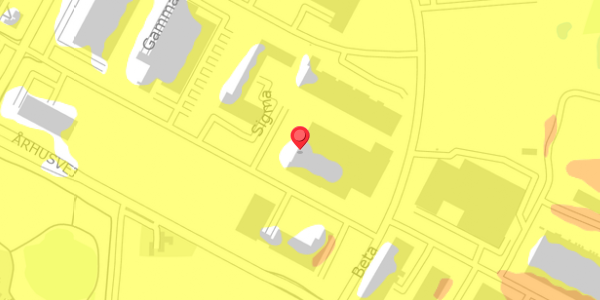 Trafikstøjkort på Sigma 9, 8382 Hinnerup