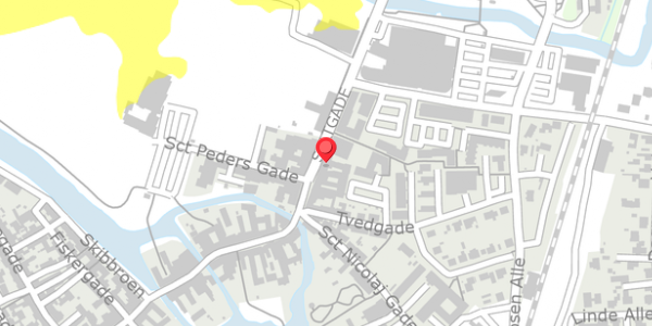 Trafikstøjkort på Saltgade 8, 6760 Ribe