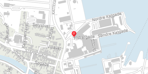 Trafikstøjkort på Fiskergade 1, . , 8500 Grenaa