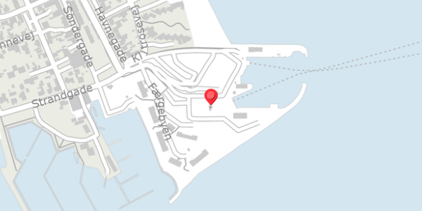 Trafikstøjkort på Havnegade 4A, 8300 Odder