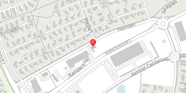 Trafikstøjkort på Hamlen 12, 8800 Viborg