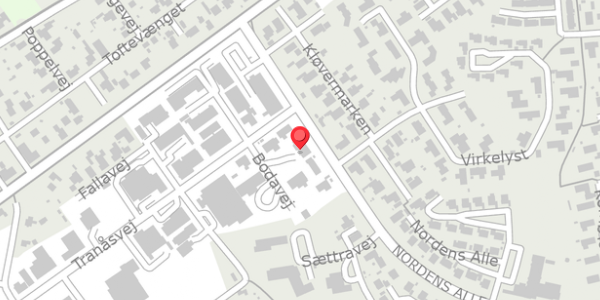 Trafikstøjkort på Bodavej 3, . , 9300 Sæby