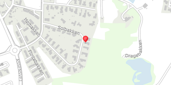 Trafikstøjkort på Solbakken 13, 5560 Aarup