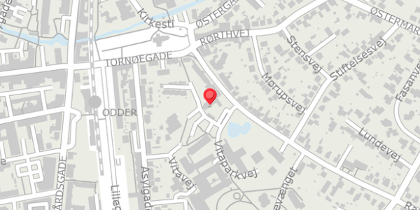 Trafikstøjkort på Vitaparkvej 2, 8300 Odder