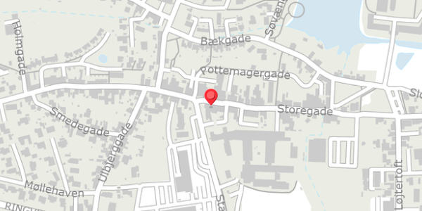 Trafikstøjkort på Storegade 14, 6430 Nordborg