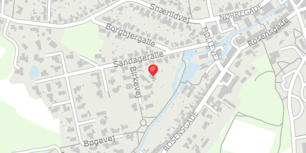 Trafikstøjkort på Birkevej 1A, 8300 Odder