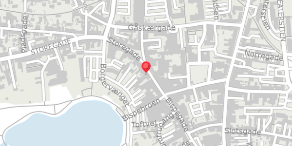 Trafikstøjkort på Storegade 13, 6100 Haderslev