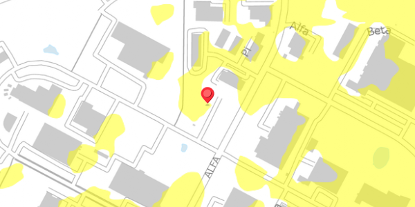 Trafikstøjkort på Omega 101, 8382 Hinnerup