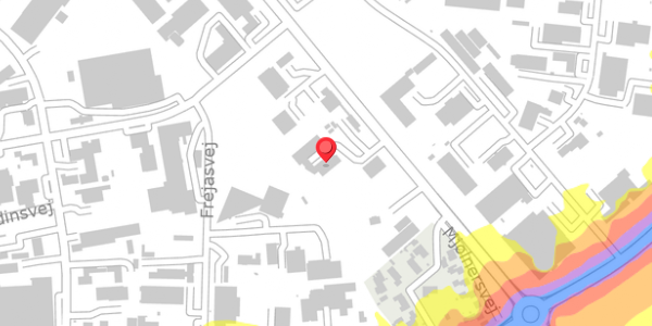 Trafikstøjkort på Haslevvej 24D, 4100 Ringsted