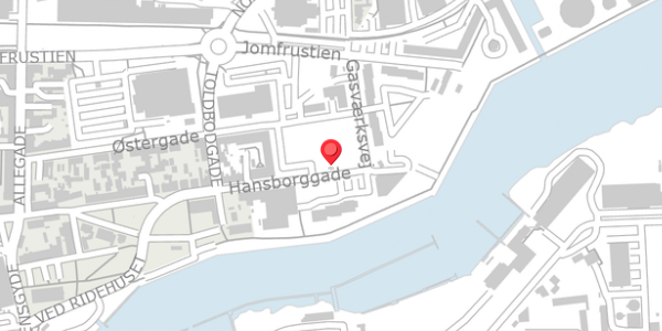 Trafikstøjkort på Hansborggade 11, . , 6100 Haderslev
