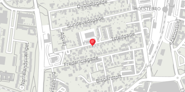 Trafikstøjkort på Istedgade 33, 7500 Holstebro