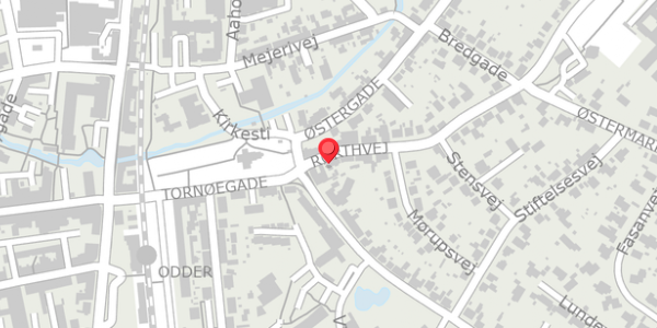 Trafikstøjkort på Rørthvej 4A, 8300 Odder
