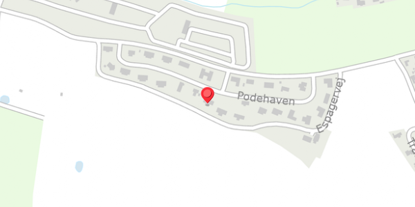 Trafikstøjkort på Podehaven 16, 6100 Haderslev