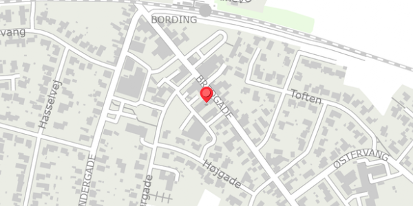 Trafikstøjkort på Bredgade 26F, . , 7441 Bording
