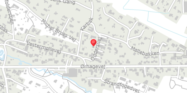 Trafikstøjkort på Oddersvej 3, 7700 Thisted