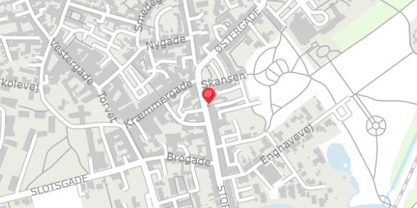 Trafikstøjkort på Storegade 24, 6800 Varde