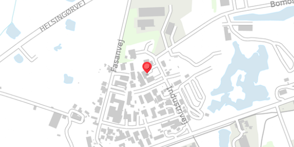 Trafikstøjkort på Industrivej 21, 3200 Helsinge